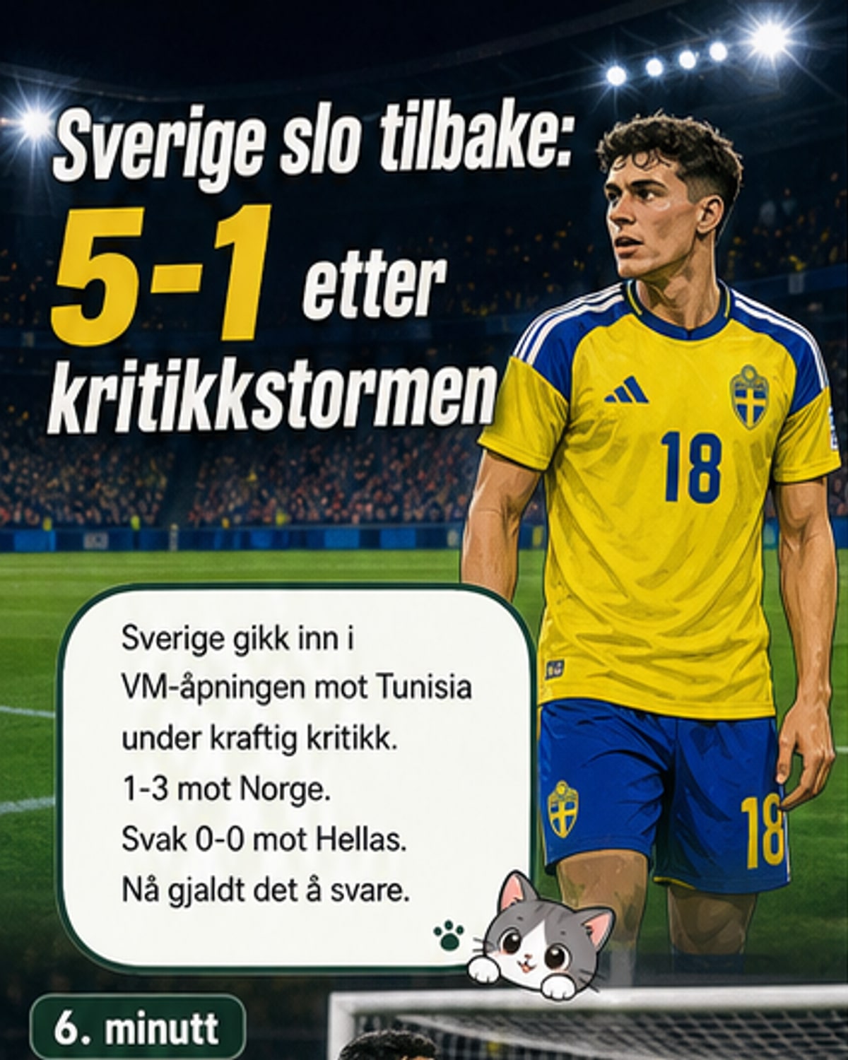 Sverige feirer VM-dreven