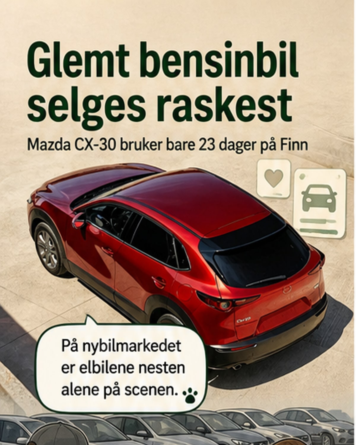 Mazda CX-30 selges raskest
