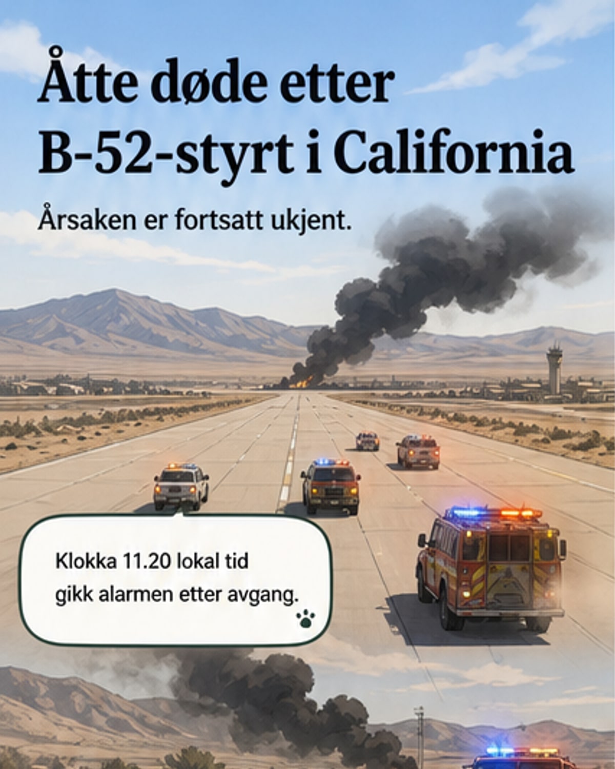 B-52-fly styrtet i USA