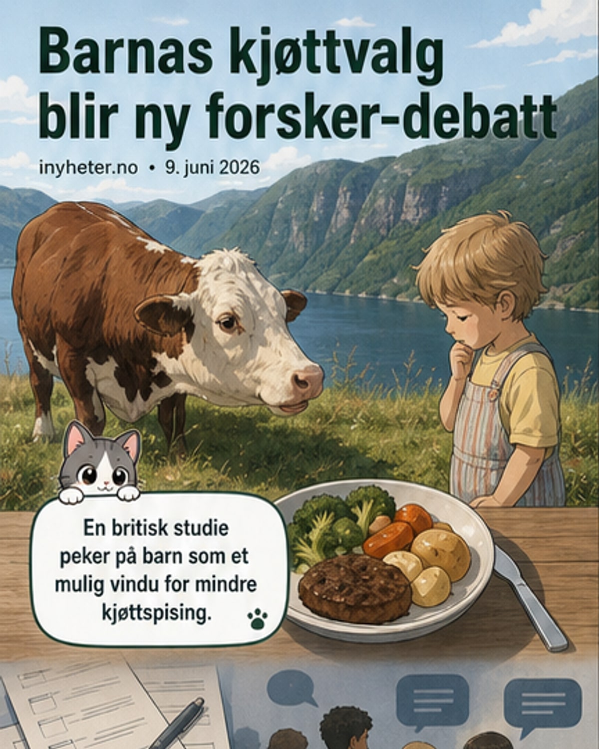 Barn mer åpne for kjøttfritt liv