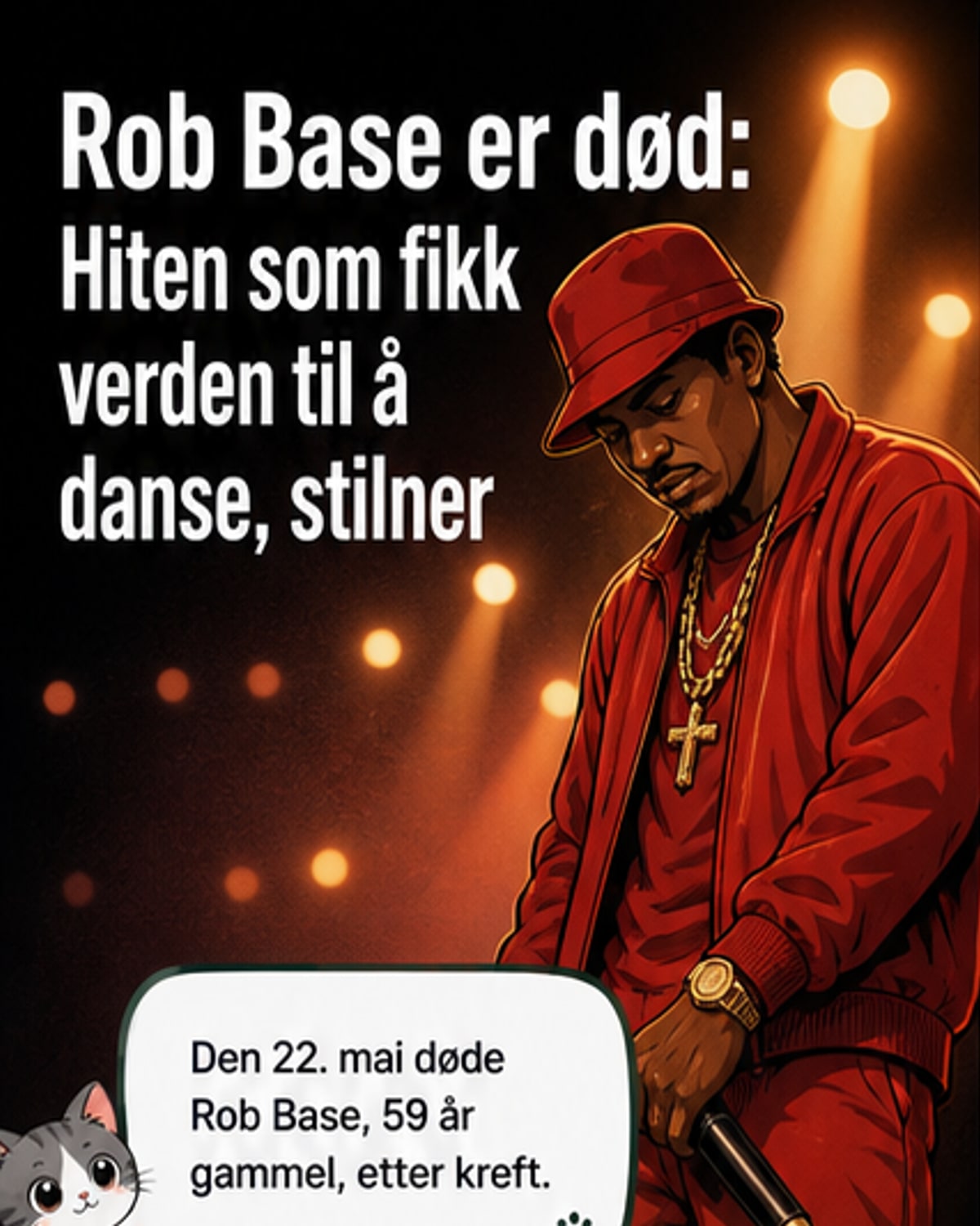 Rap-legenden Rob Base er død