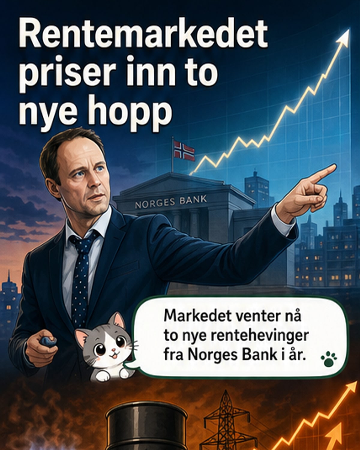 To nye rentehevinger ventes i år