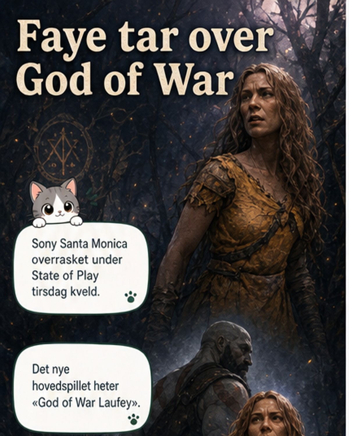 Faye tar sentrum i nytt God of War