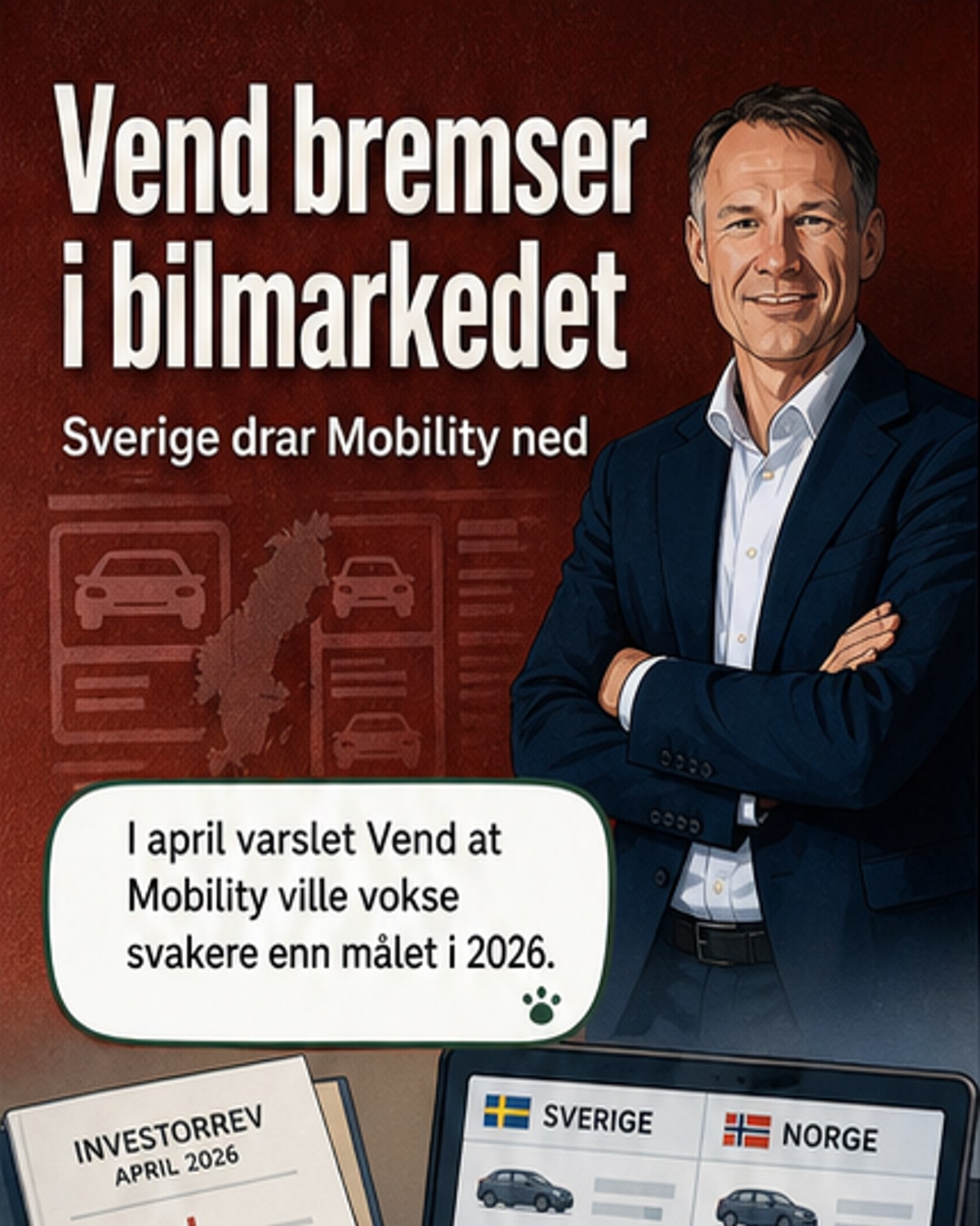 Svikt i svensk bilmarked for Vend