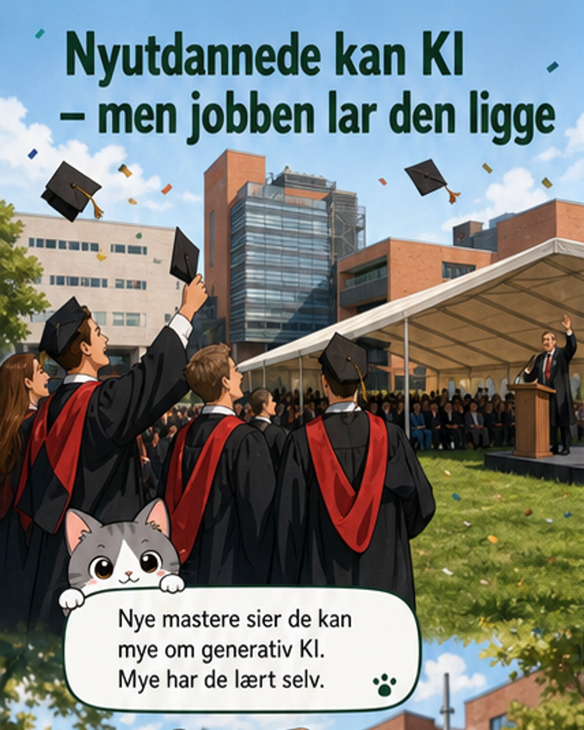Nyutdannede kan KI – men får ikke bruke det