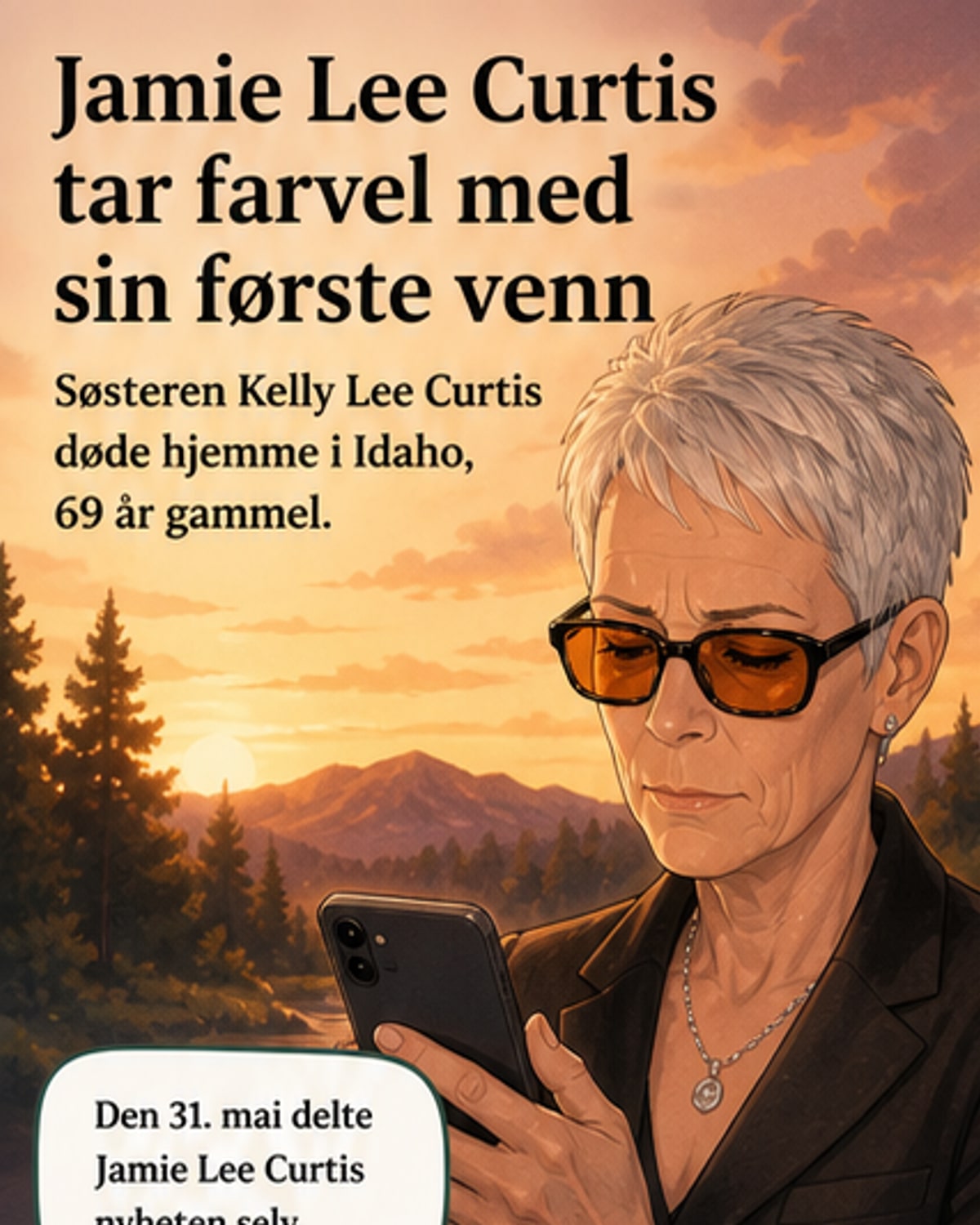 Jamie Lee Curtis i sorg: Søsteren er død