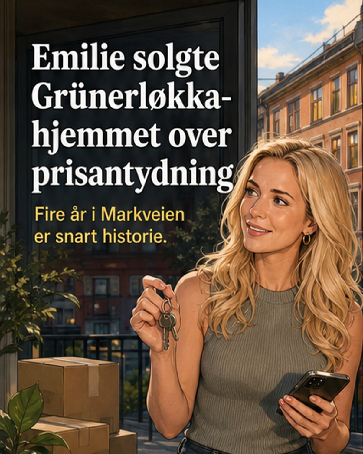 Solgte leiligheten til over pris