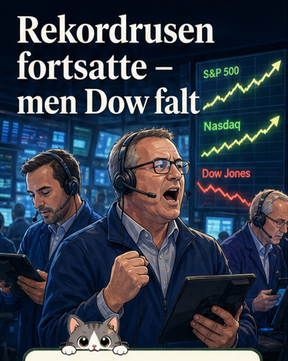 Wall Street slår ny rekord to dager på rad