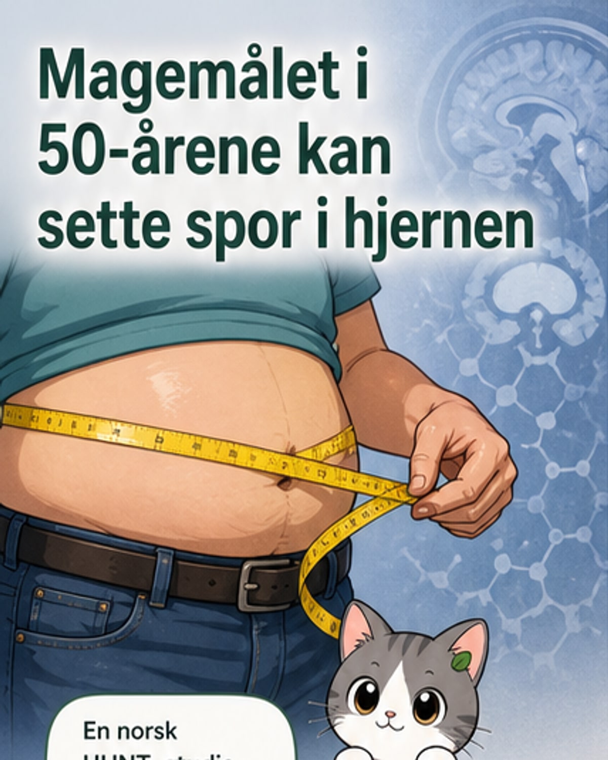 Fedme midt i livet øker risikoen for Alzheimers