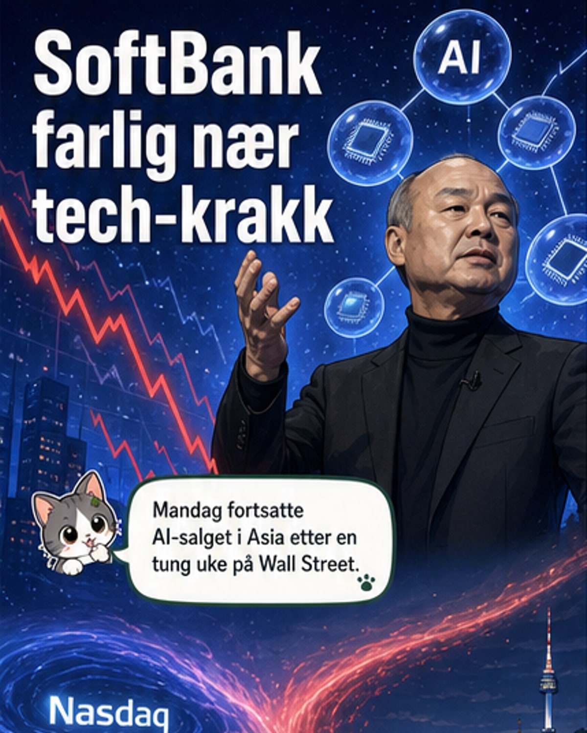 Asiens tech-aksjer nær krakk