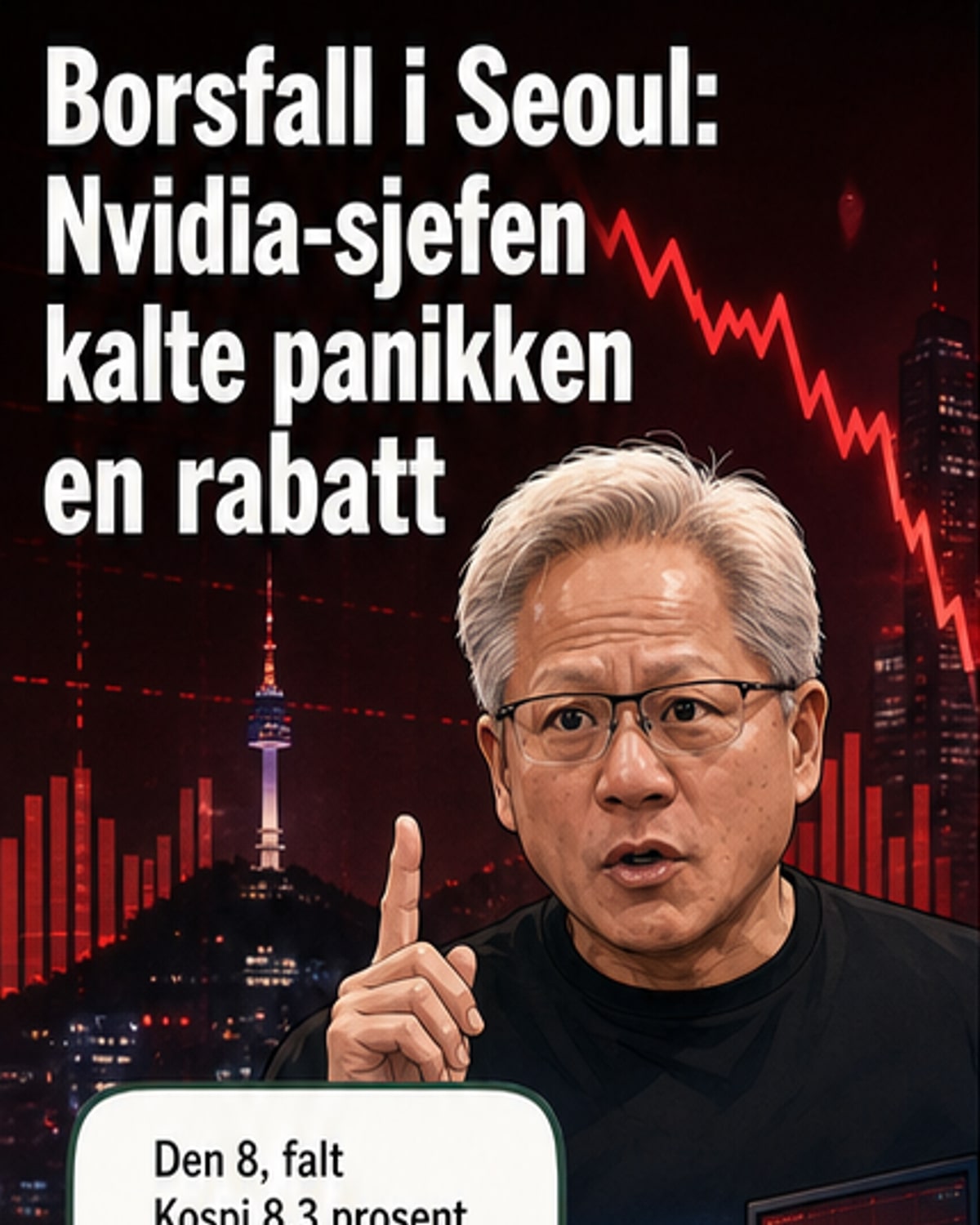 Nvidia-sjef: Børsfallet er en gave