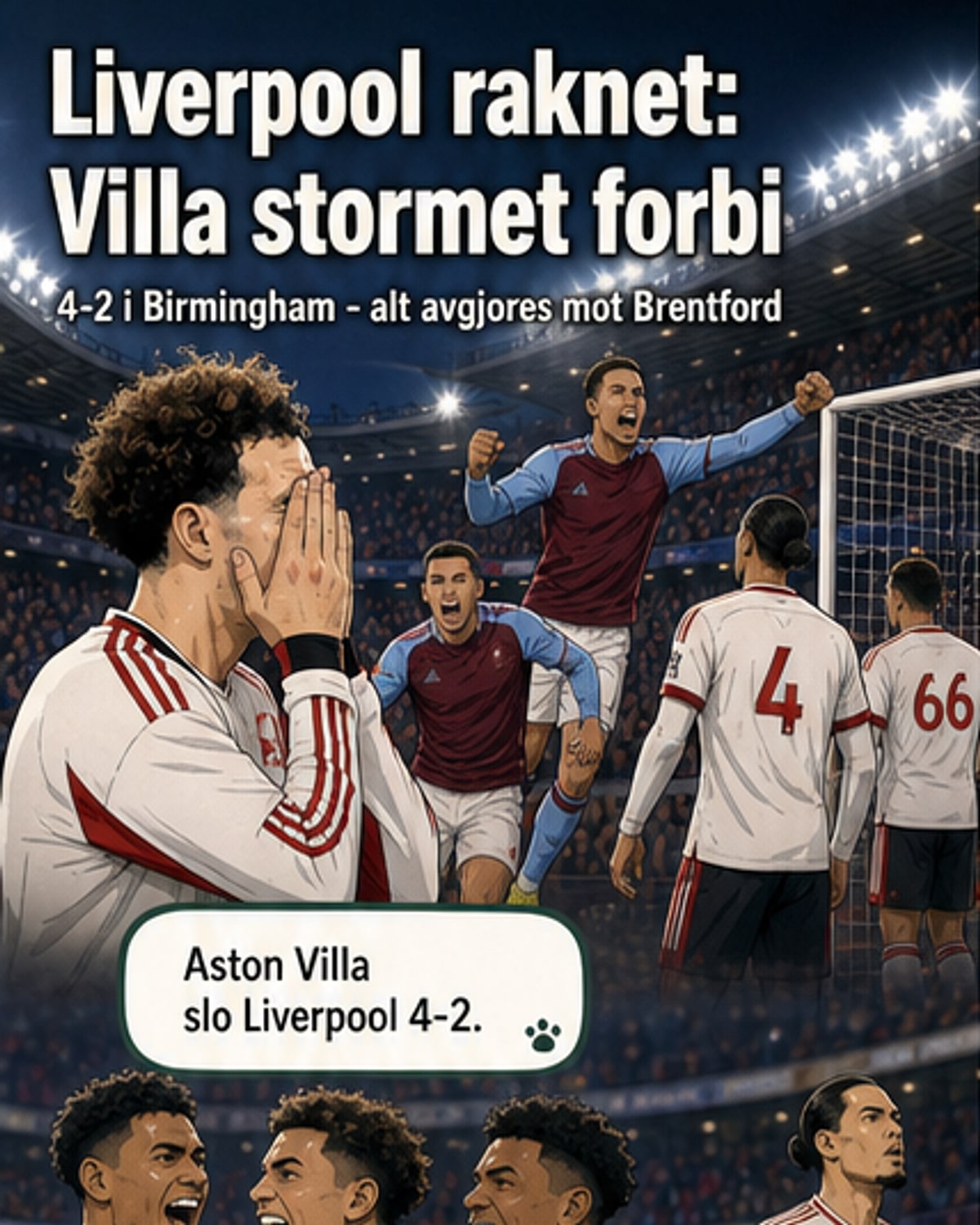 Villa herjer med Liverpool