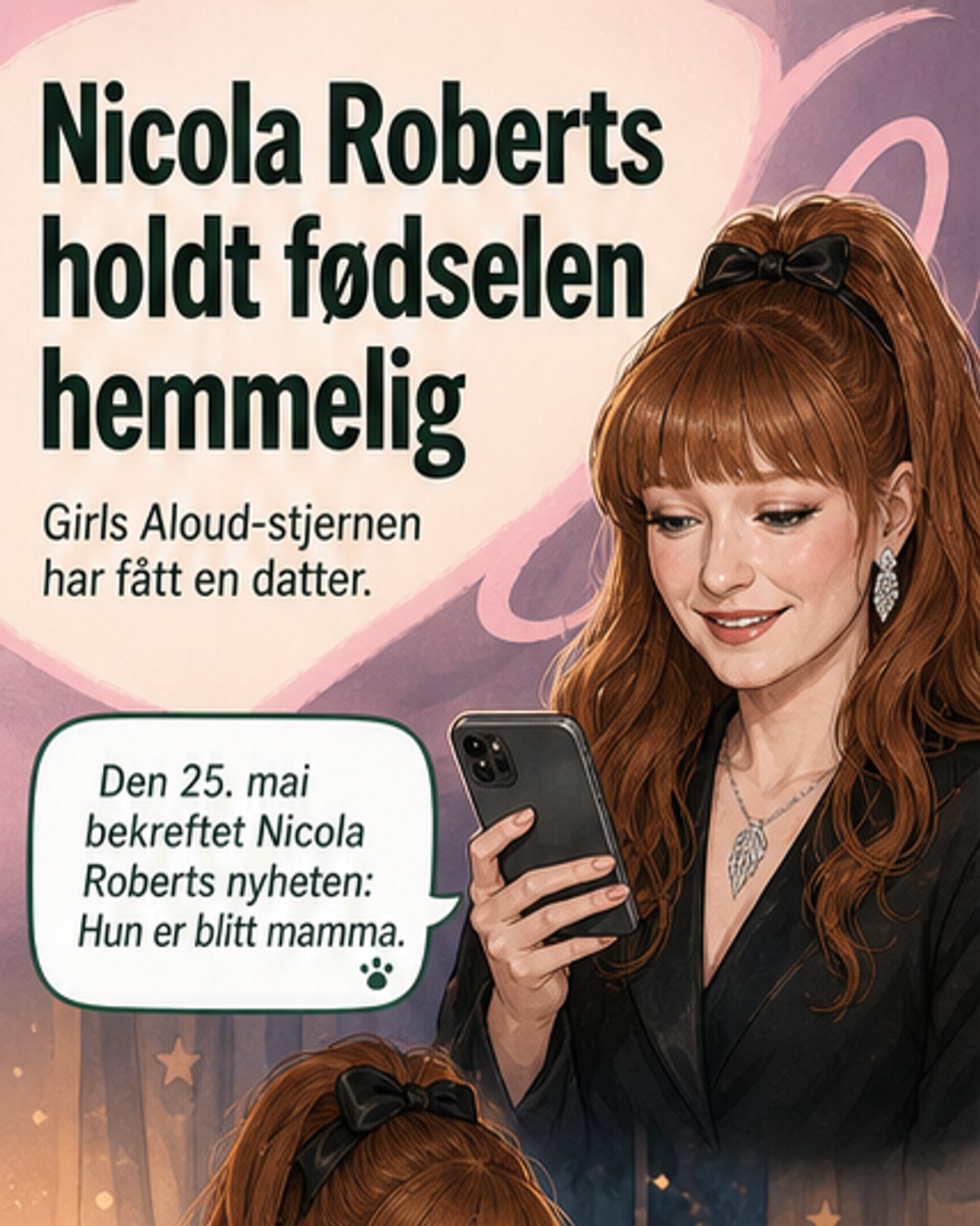 Nicola Roberts er blitt mor