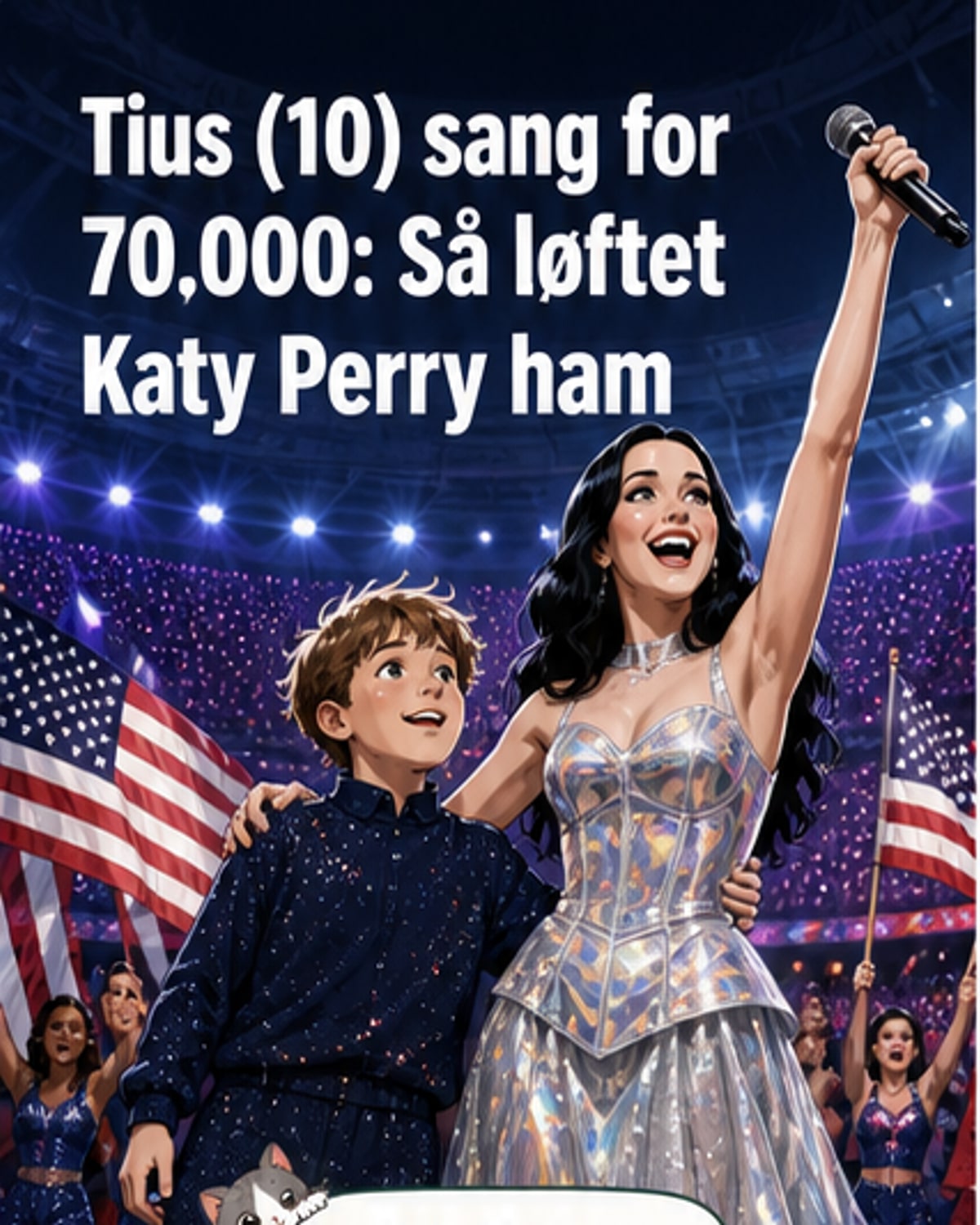 10-åringen sang med Katy Perry