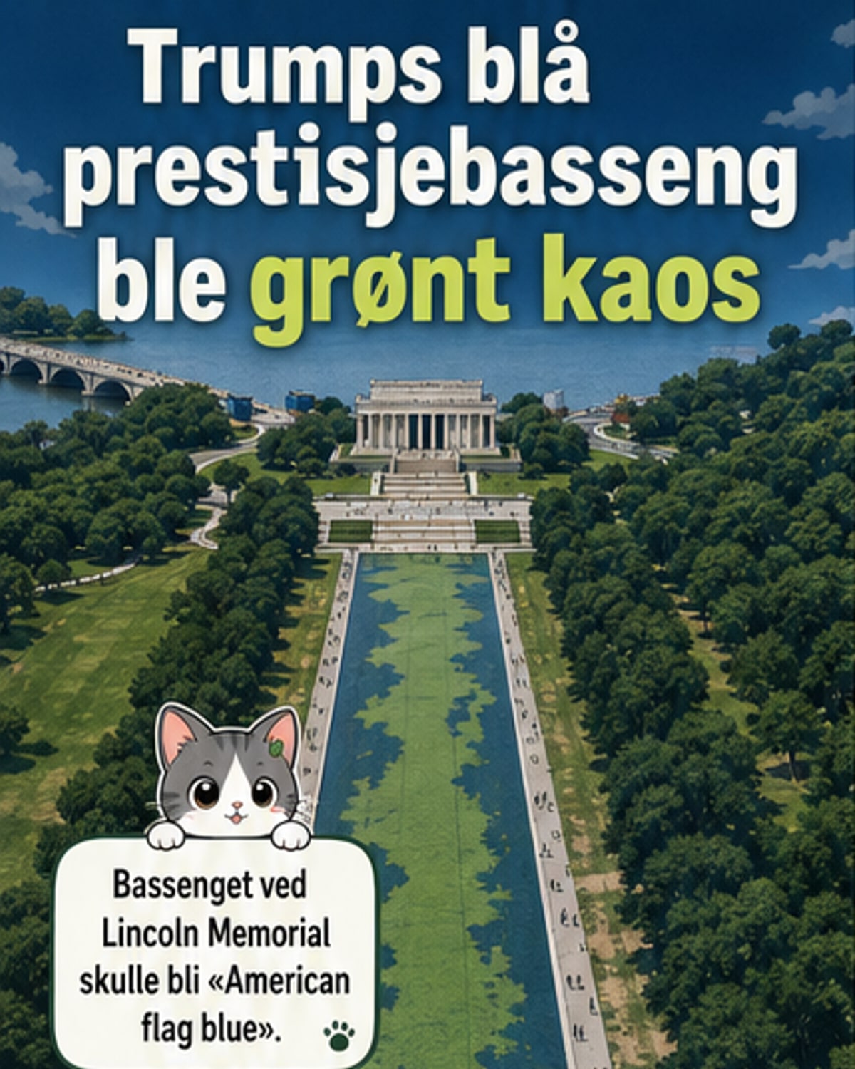 Trump-prosjekt endte i grønt basseng