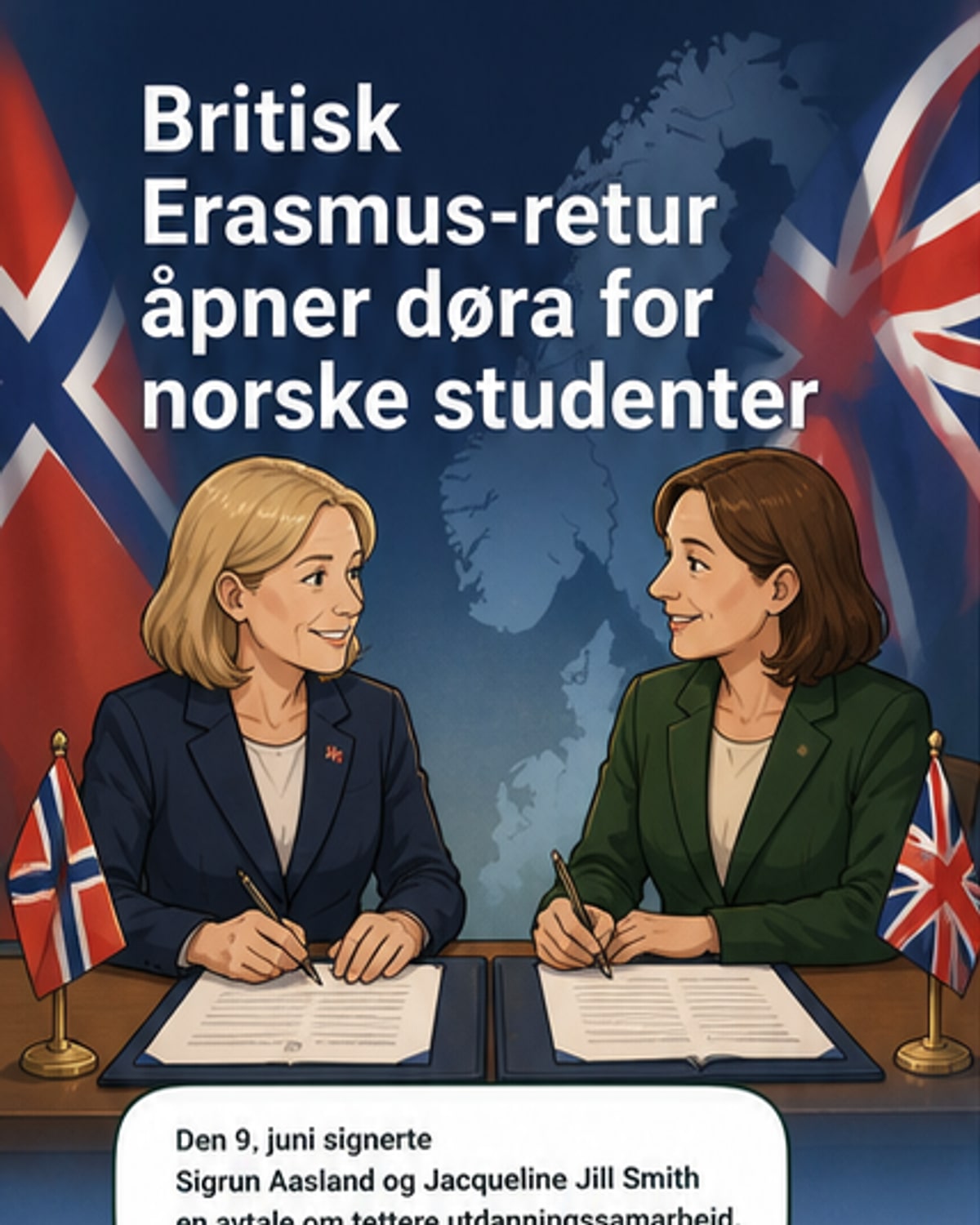 Norge og Storbritannia gjenåpner studieutveksling