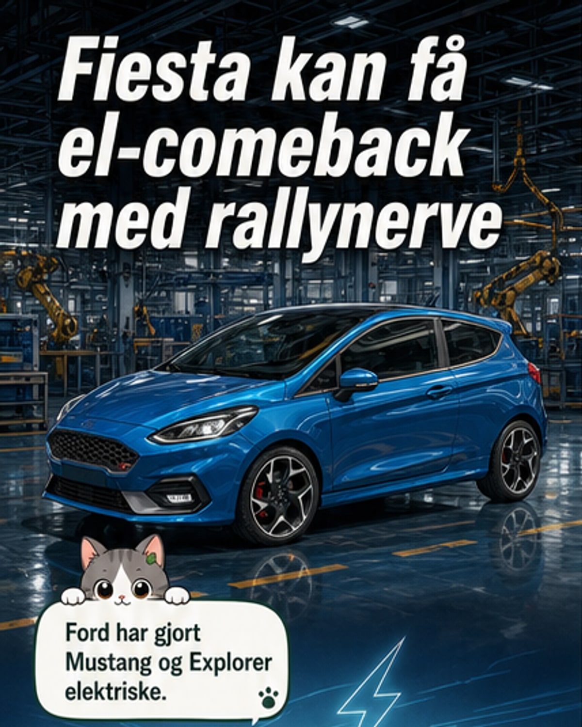 Ford bygger ny liten elbil med rally-DNA