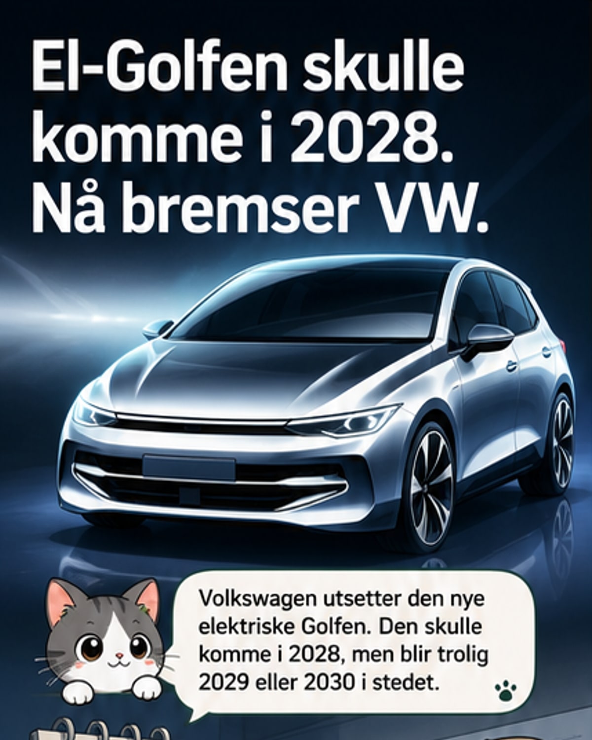 Volkswagen utsetter ny elektrisk Golf
