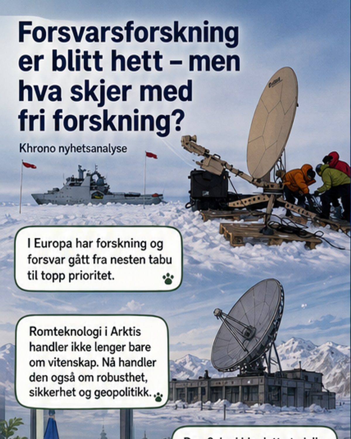 Fra fred til forsvar: forskning i krigstid