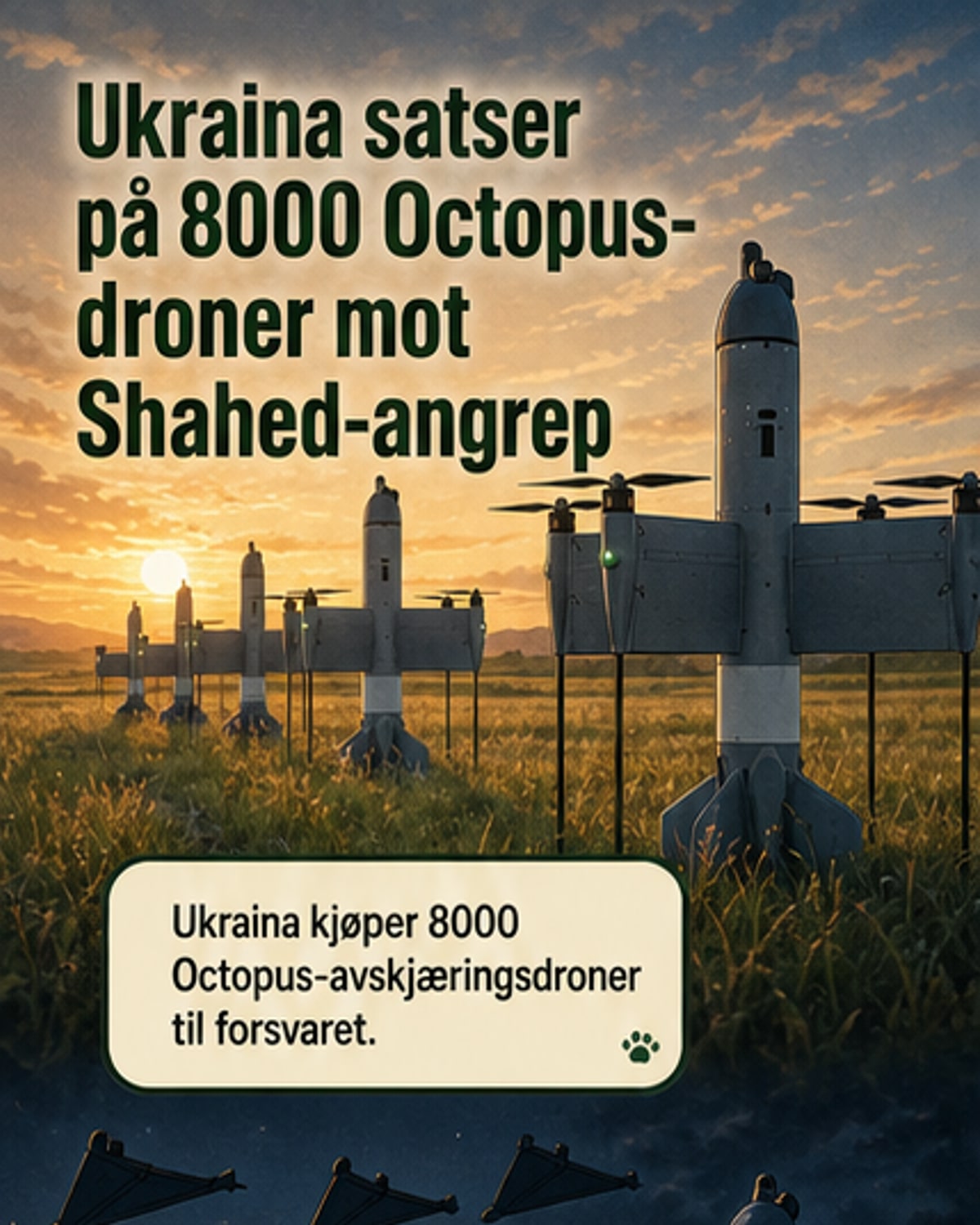 Ukraina kjøper 8000 nye forsvardroner