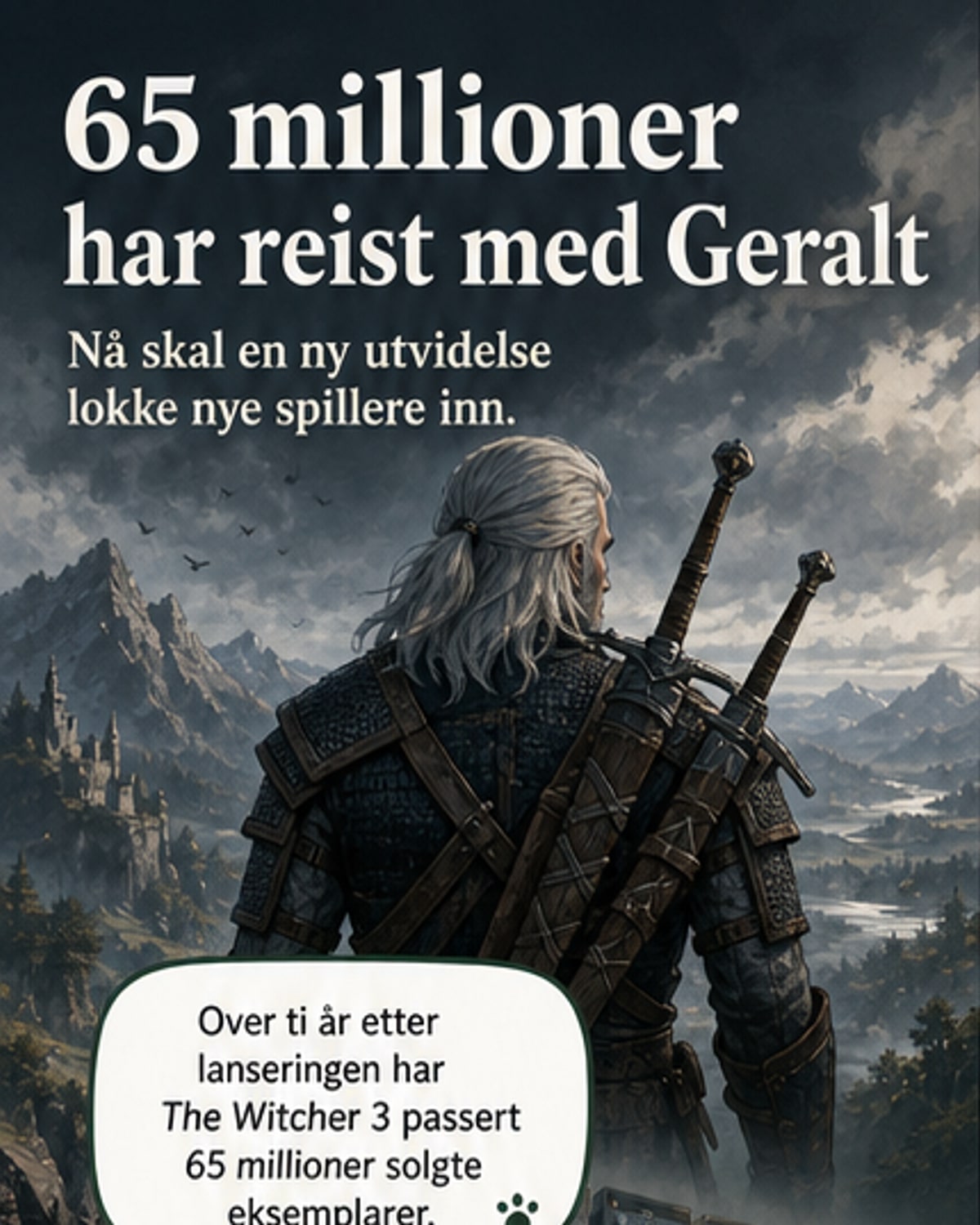 The Witcher 3 har solgt 65 millioner