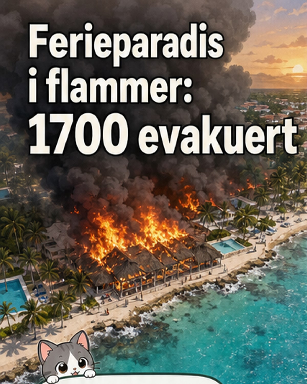 Ferieparadis i flammer
