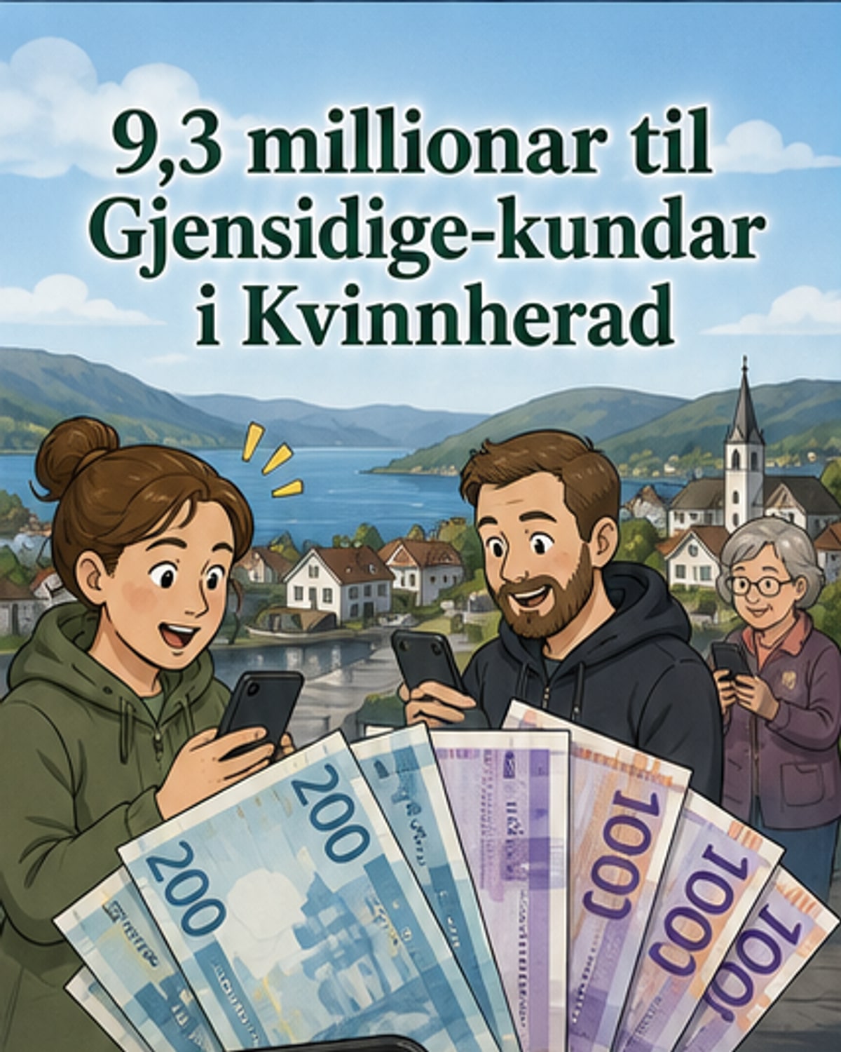 9,3 millioner til kunder i Kvinnherad