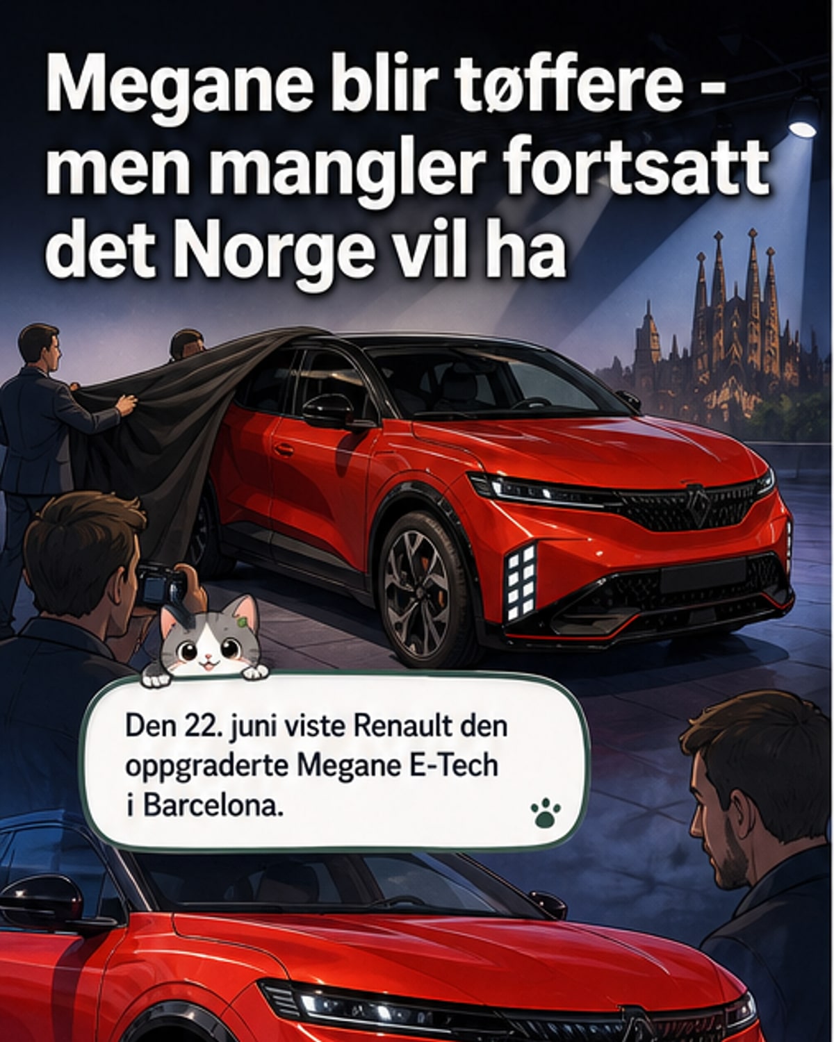 Megane får større batteri og raskere lading