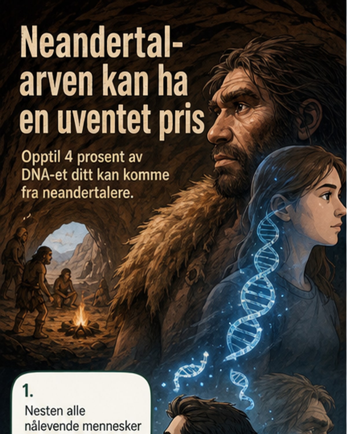 Neandertaler-DNA gir sårbarhet for virus