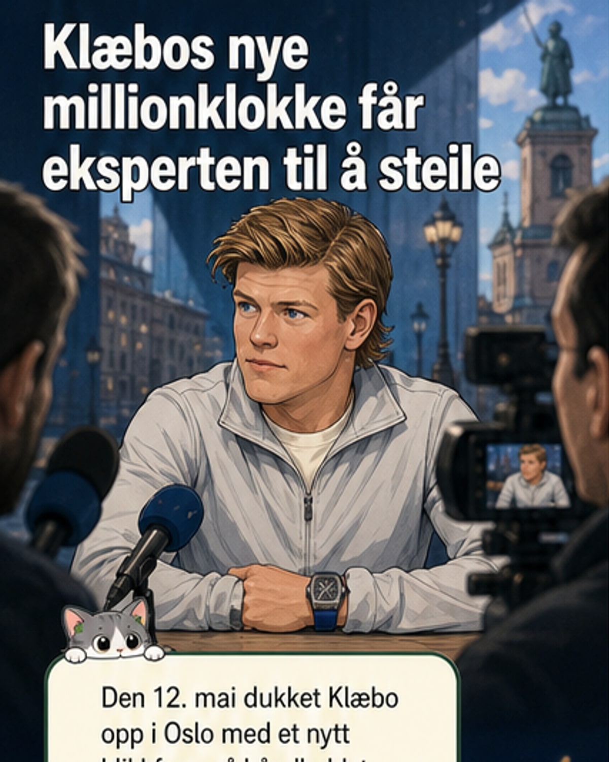 Klæbo viser fram millionklokke