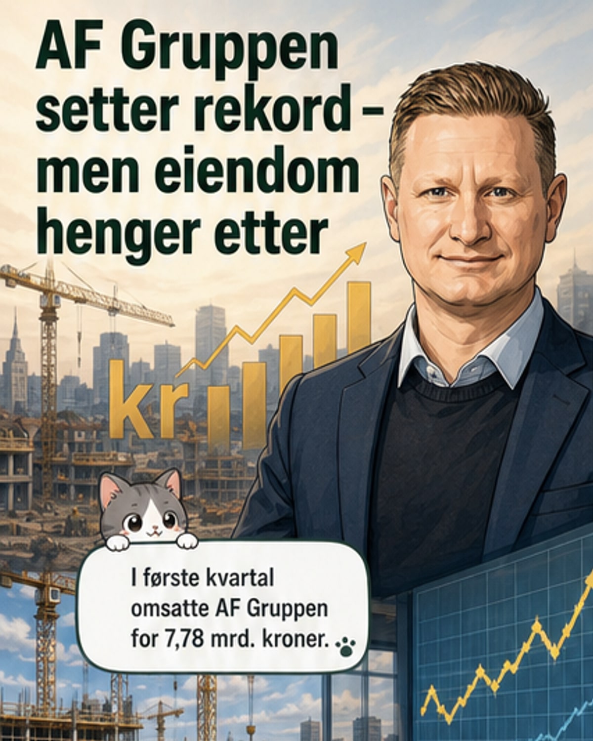 AF Gruppen med rekordresultat – men ikke takket være eiendom