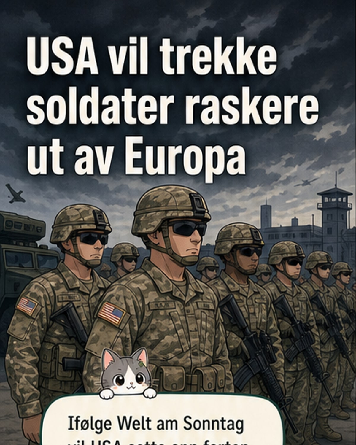 USA planlegger raskere soldatnedtrekking fra Europa