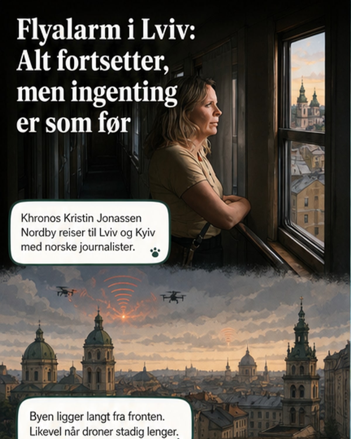Livet fortsetter under flyalarmene i Lviv