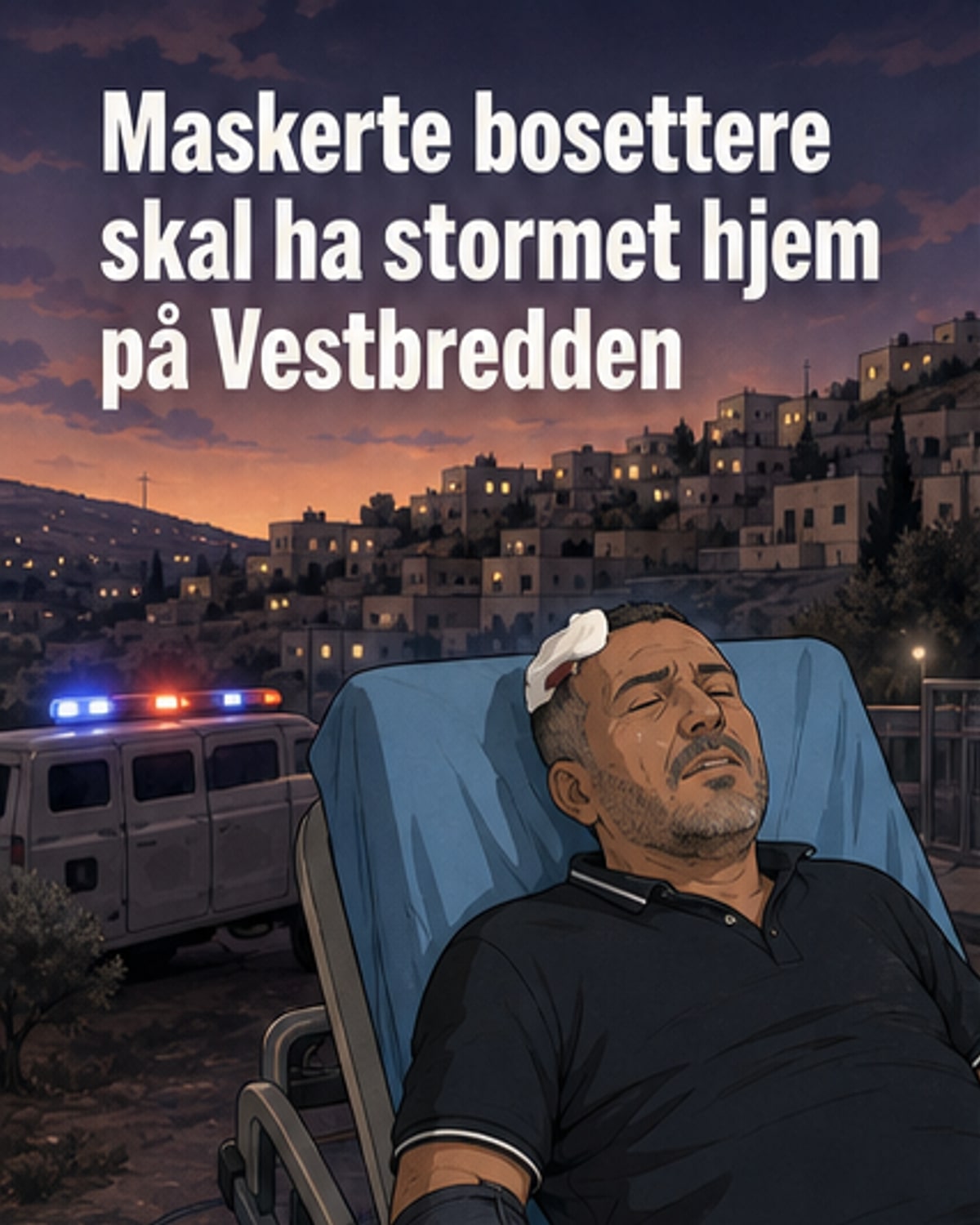 Maskerte bosettere stormet hjem på Vestbredden