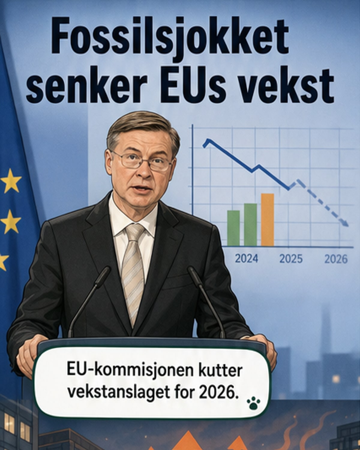 Stagflasjon truer EU etter energisjokk