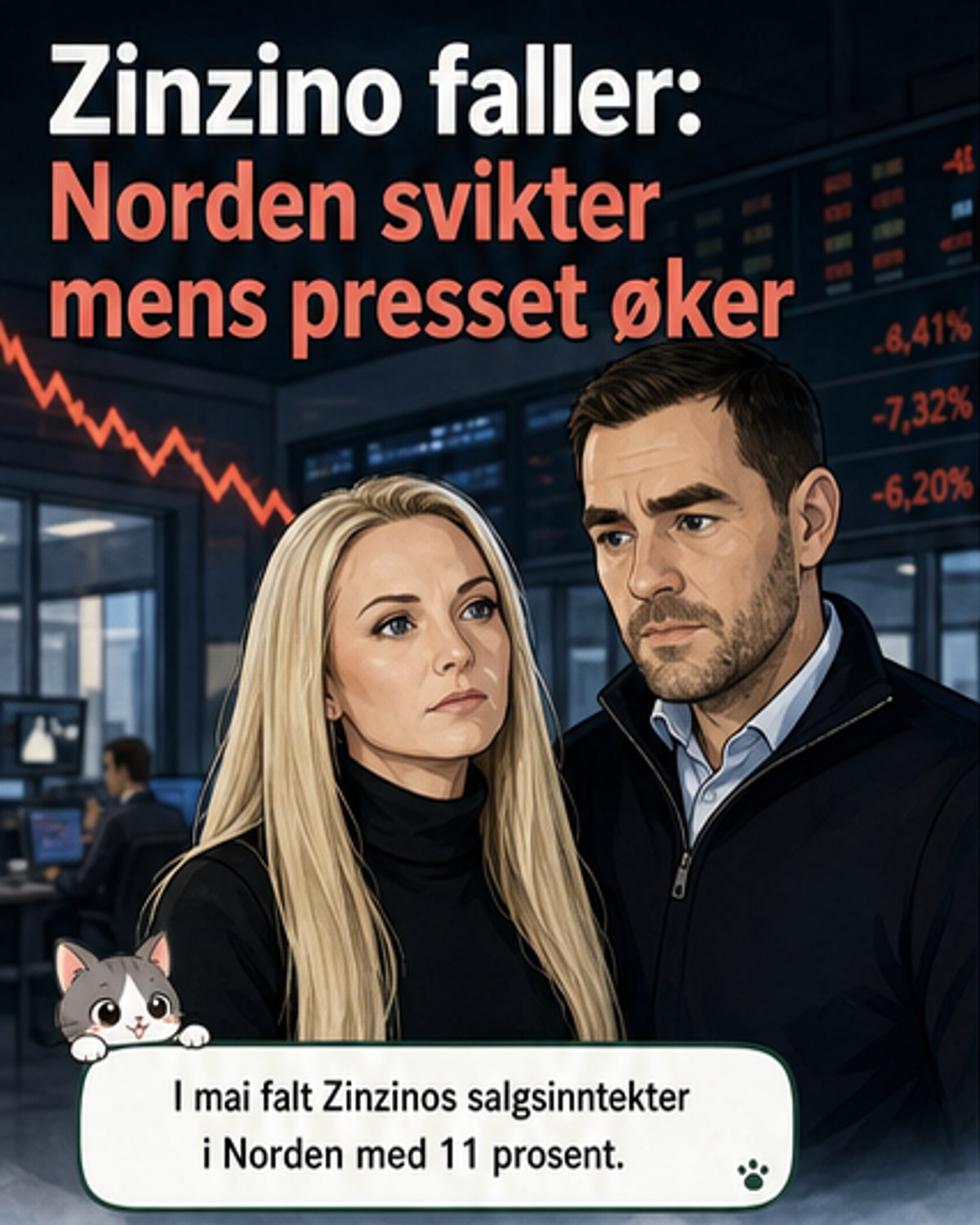 Zinzino-aksjen raser etter salgsfall