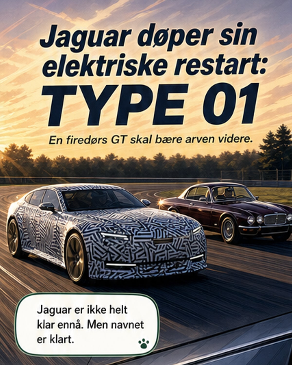 Jaguar lanserer ny el-GT med 1000 hk