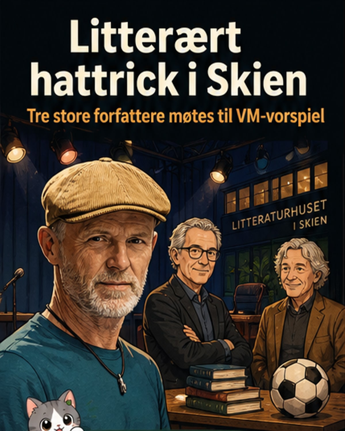 Tre store forfattere møtes i Skien