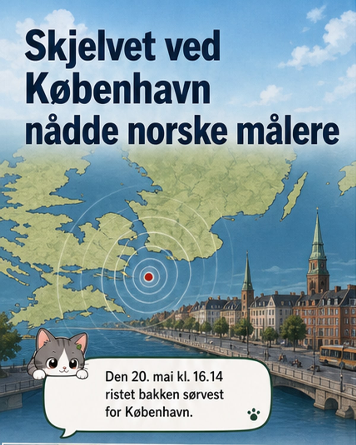 Jordskjelv sør for København
