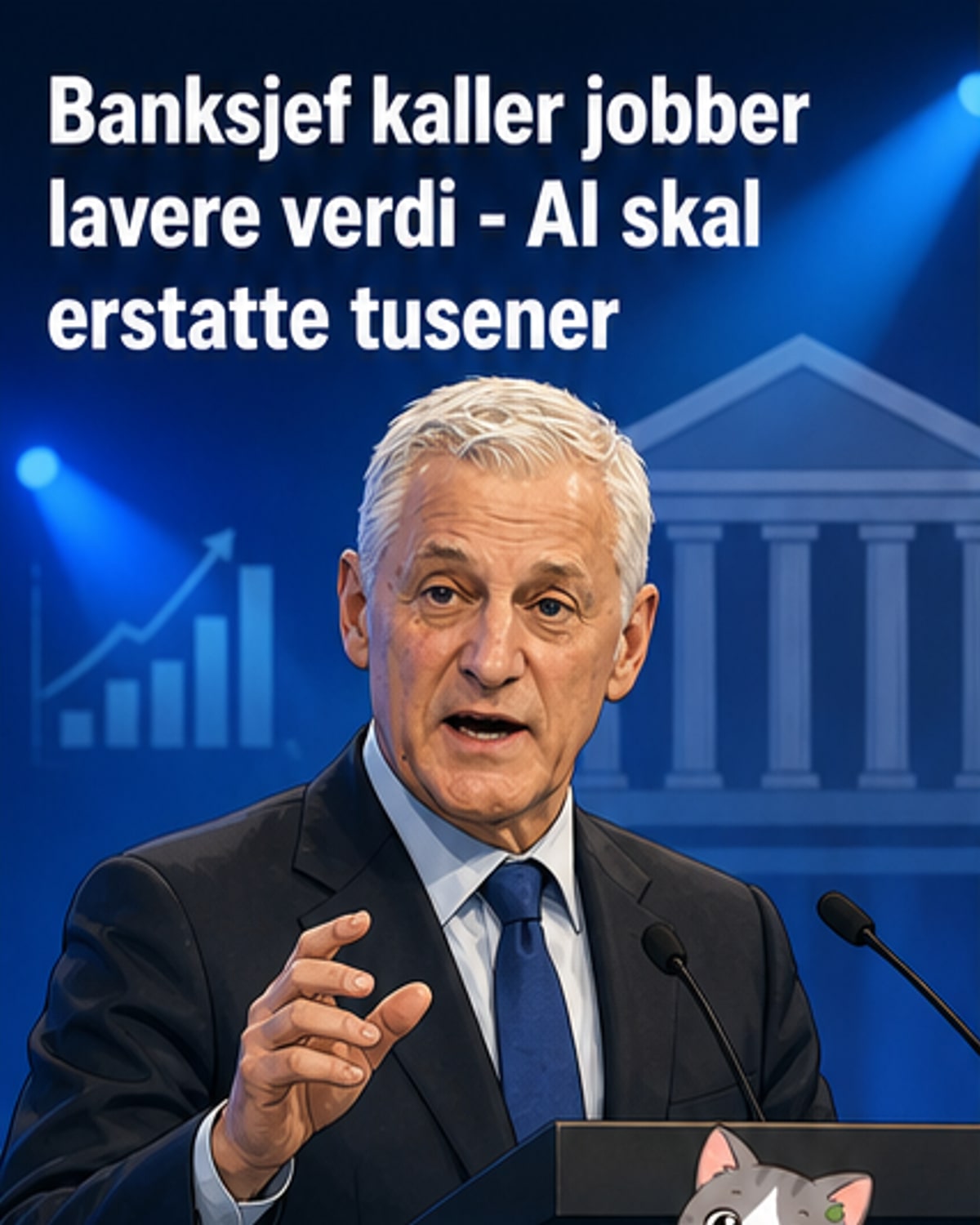 Banksjef om AI: «Lavere verdi»