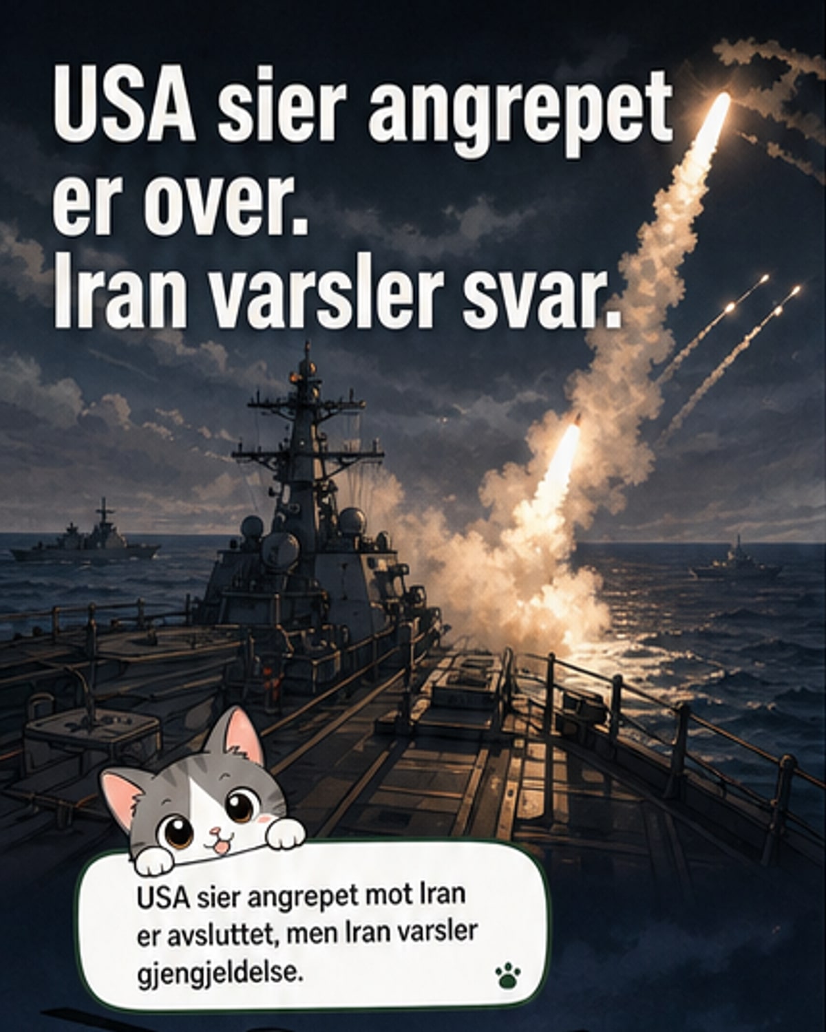 USA angriper Iran etter nedskytning