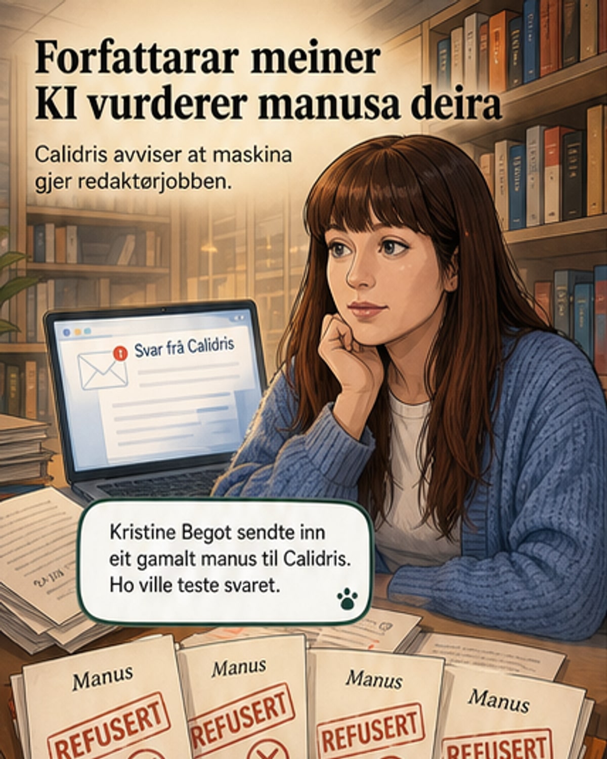 Forlag bruker KI til å vurdere manus