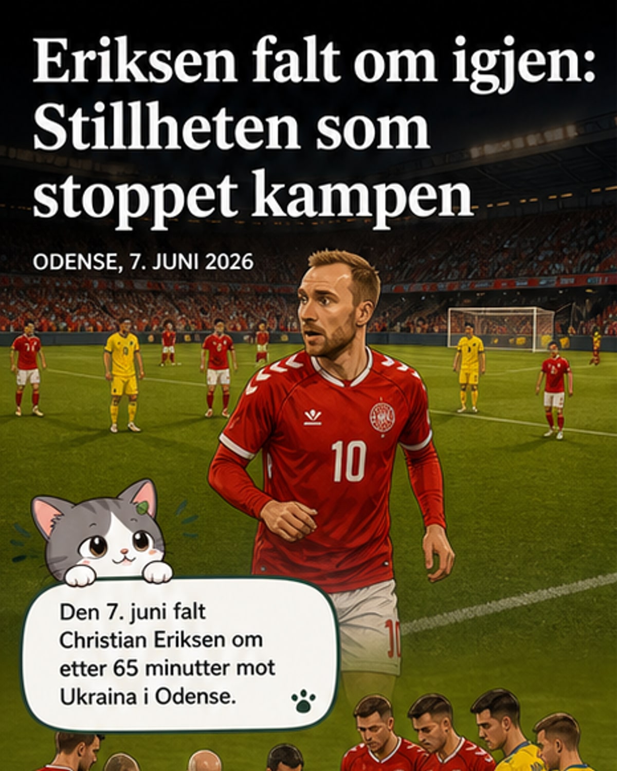 Eriksen kollapset igjen under kamp
