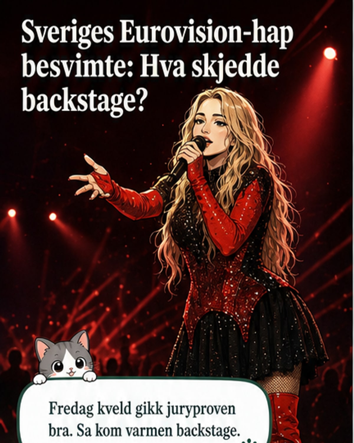 Svensk Eurovision-deltaker besvimte backstage