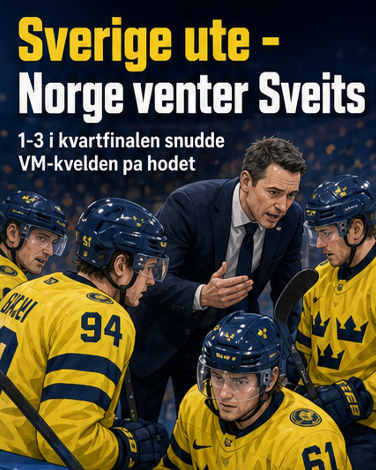 Sverige ute etter kvartfinal-tap