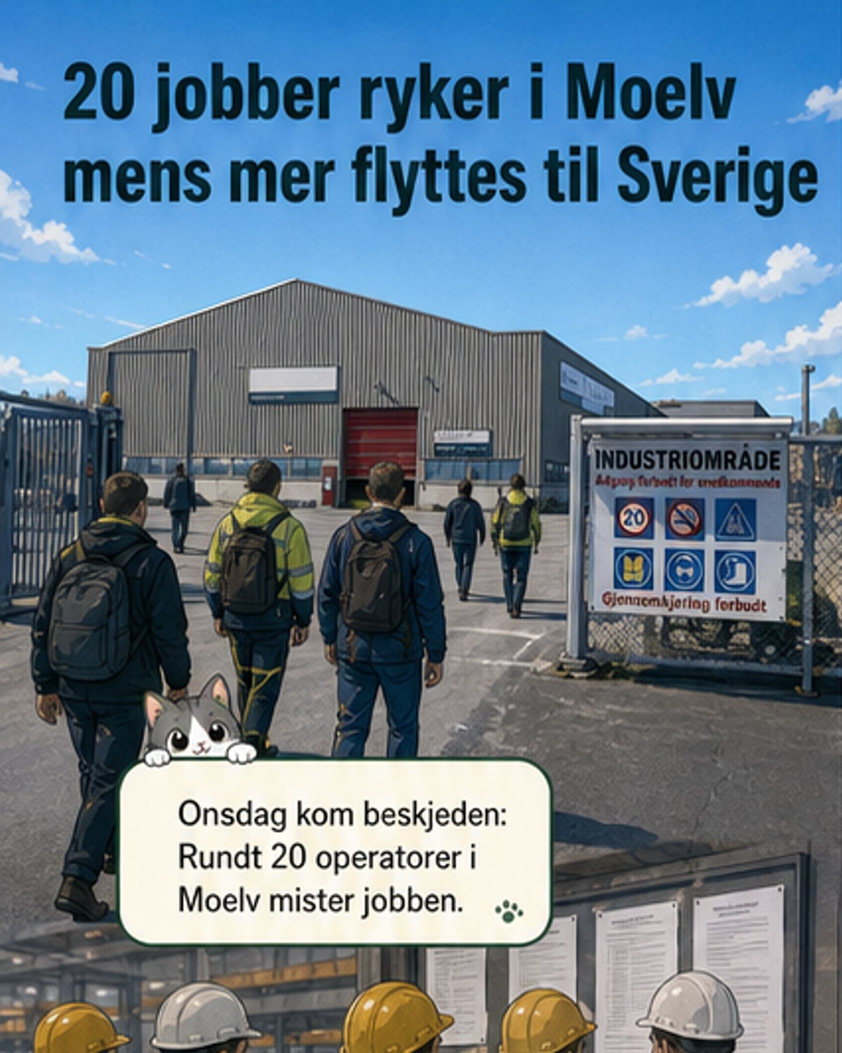 20 mistet jobben i Moelv-treanlegg