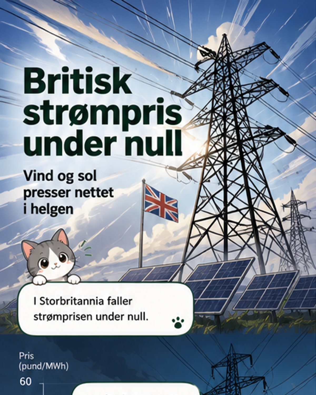 Strøm koster mindre enn null