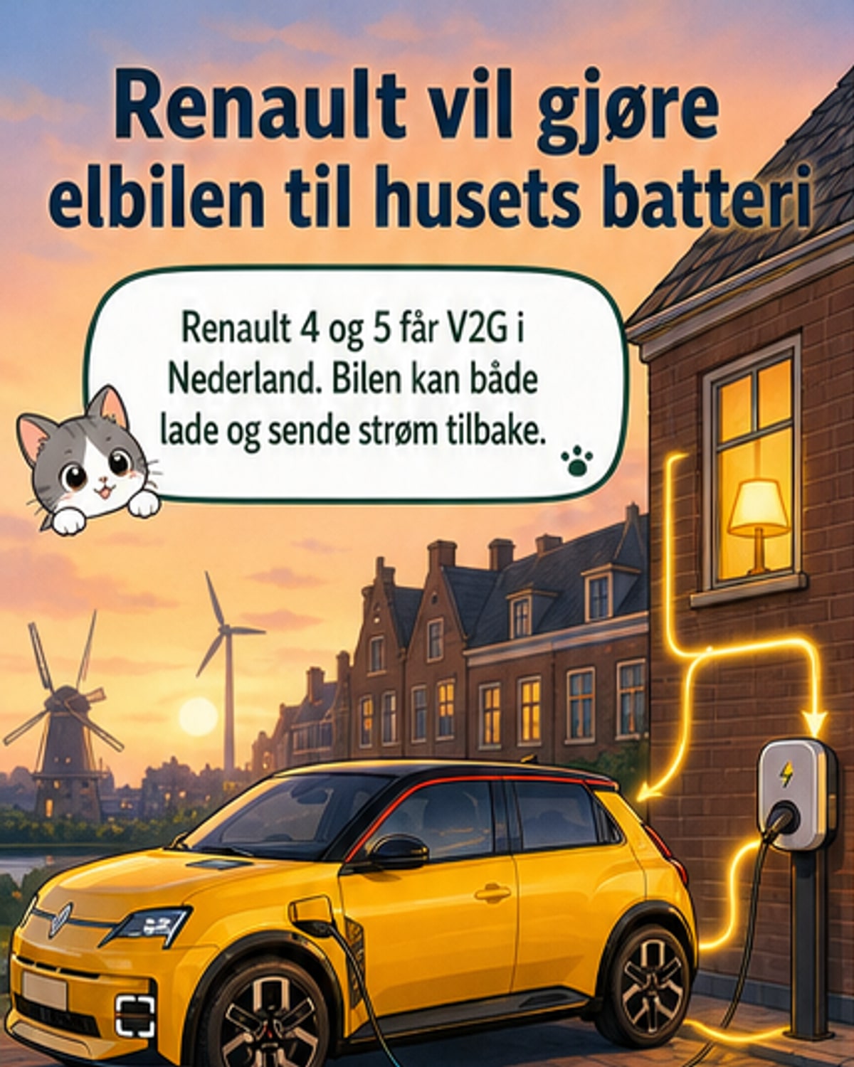 Renaults elbiler lader hjemmet