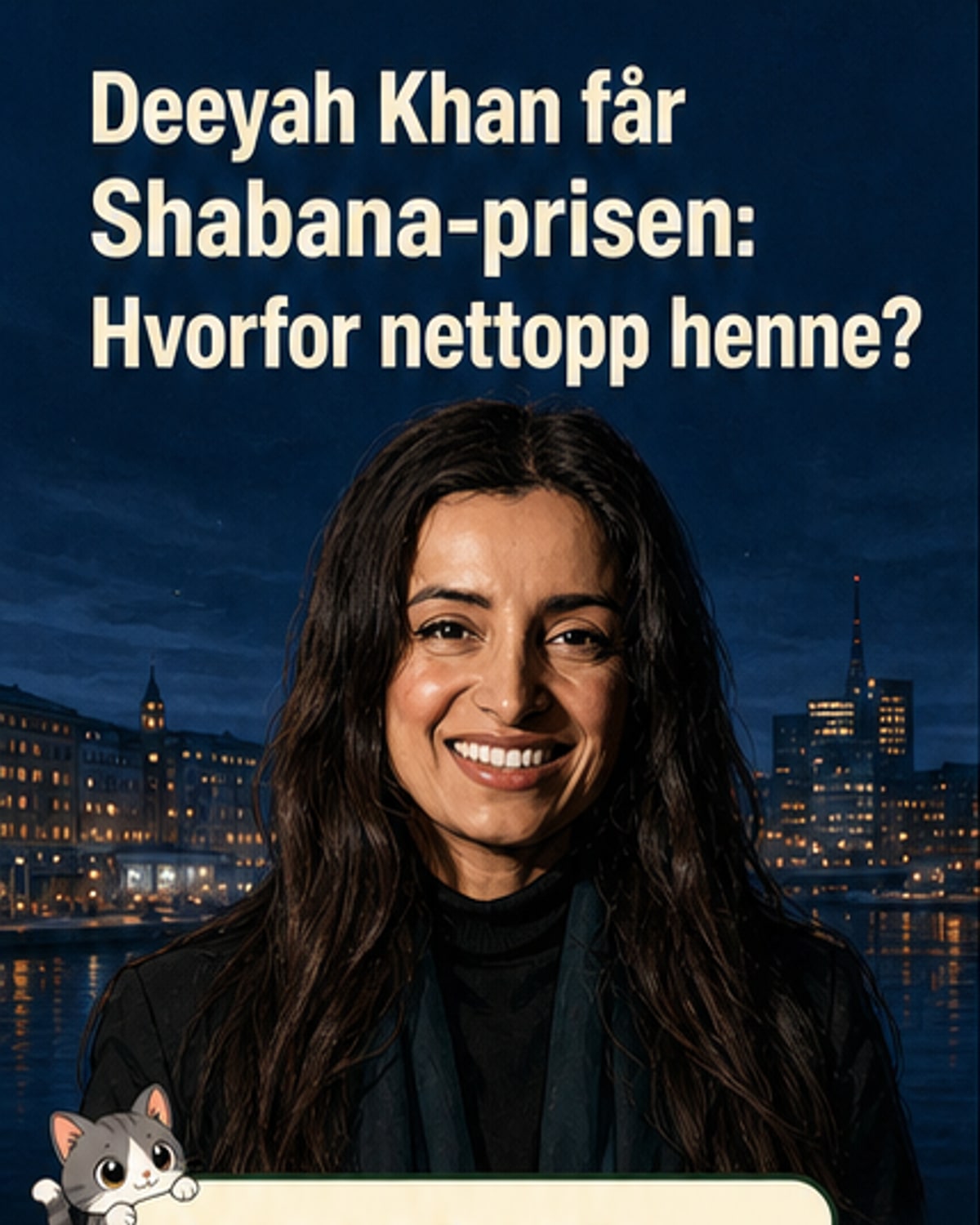 Deeyah Khan får Shabana Rehmans minnepris