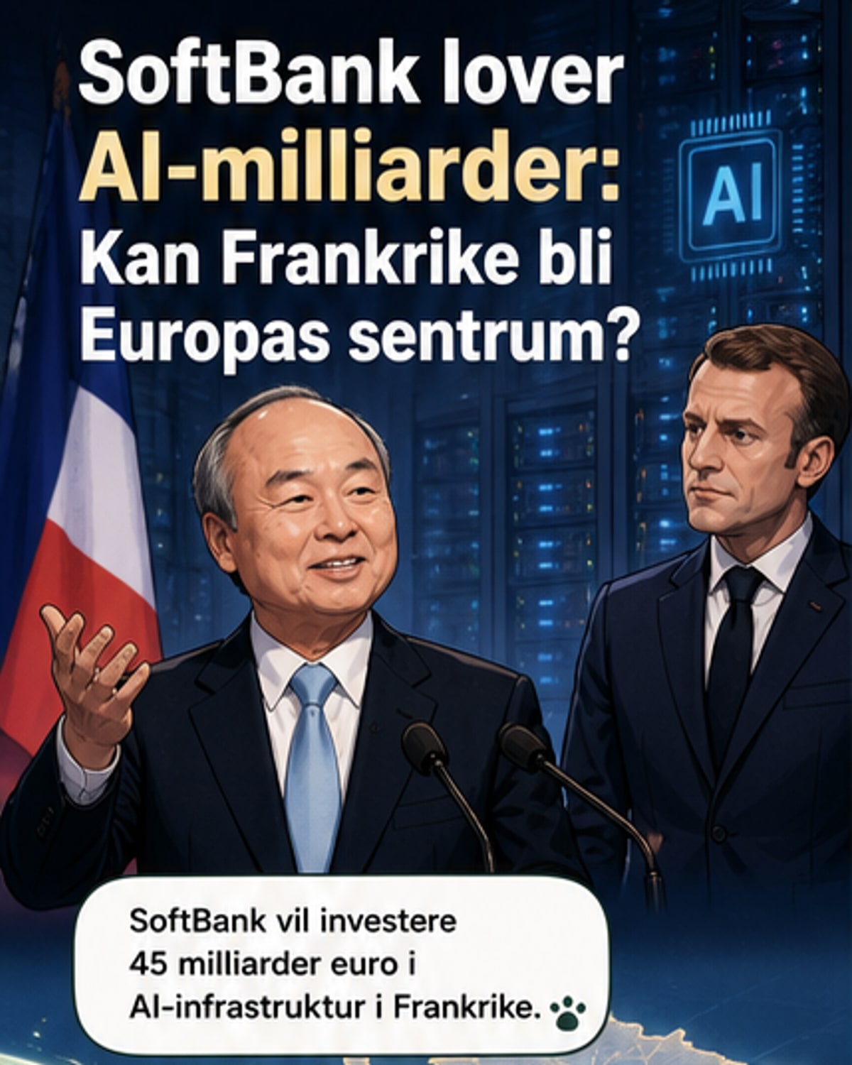 SoftBank satser 53 milliarder i Frankrike